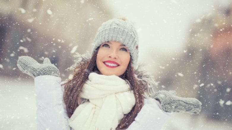 beautiful hair in winter