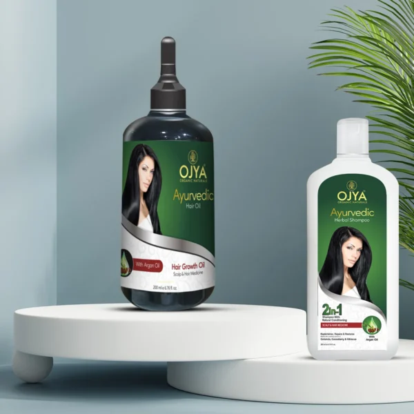 Ayurvedic Hair Oil Ayurvedic Herbal Shampoo Combo Pack | OJYA Shop